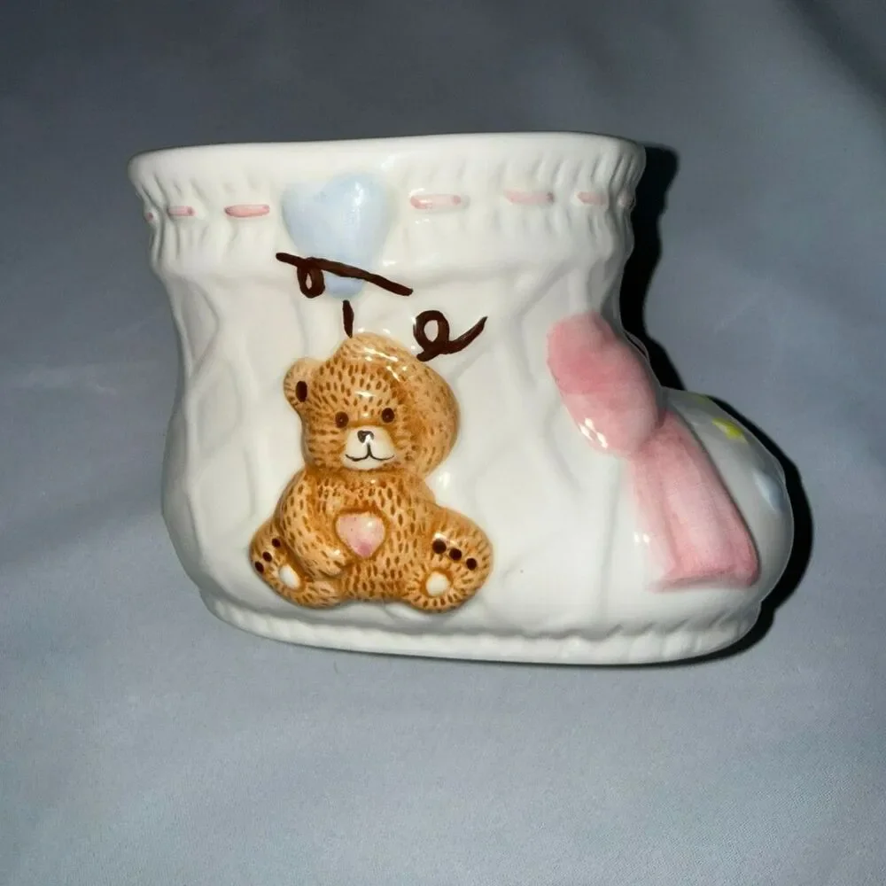 Ceramic Resin Bear Jewelry/Trinket Holder